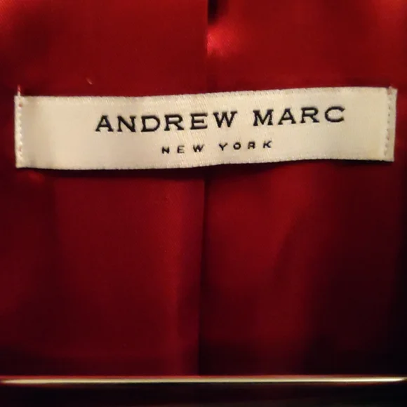 Red Andrew Mars. Full grain leather bamber jacket.As new. - Picture 4 of 5